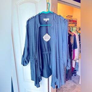 KNOX ROSE Cinch Waist drapey jacket size Medium